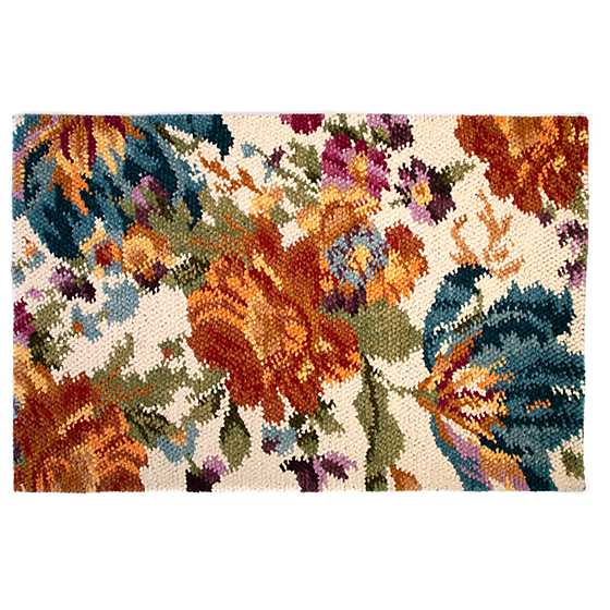 Autumn Flowers Rug – 5′ x 8′ – Ivory