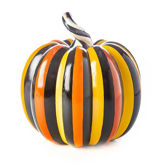 Autumn Pinstripe Pumpkin – Small