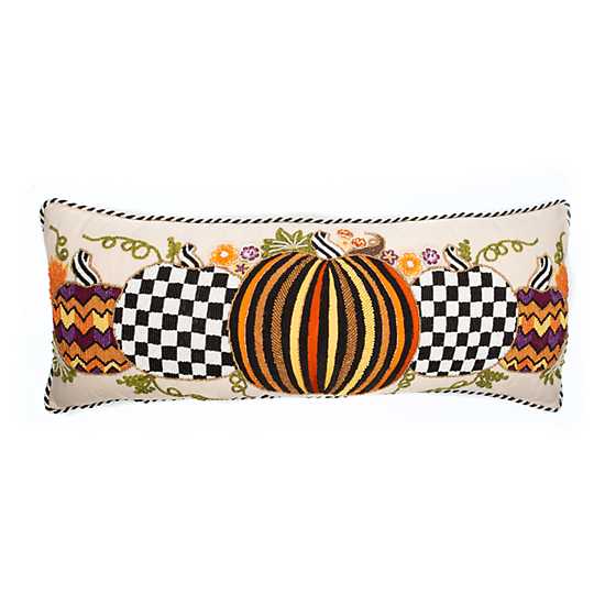 Autumn Pumpkins Lumbar Pillow