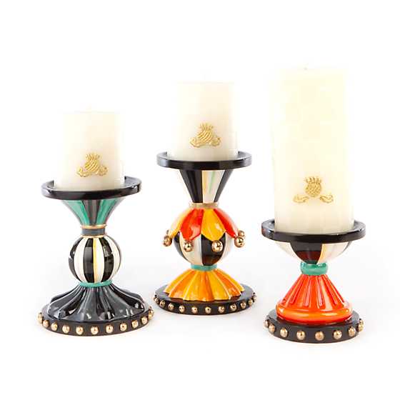 Autumn Spice Pillar Candle Holders – Set of 3