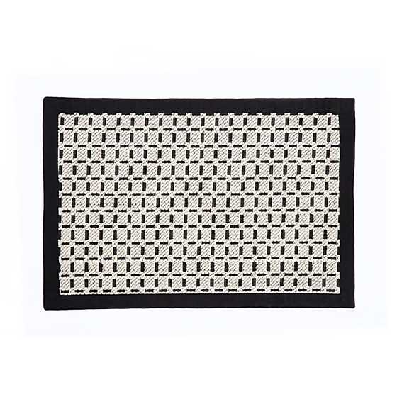 Bauhaus Check Rug – 2′ x 3′ – Black & White