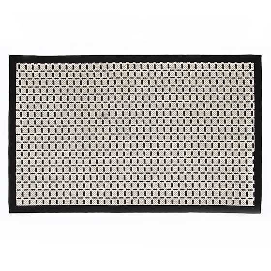 Bauhaus Check Rug – 3′ x 5′ – Black & White