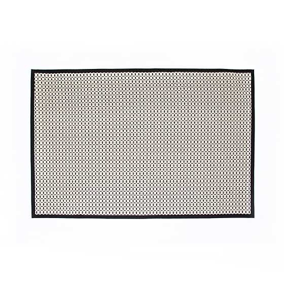 Bauhaus Check Rug – 6′ x 9′ – Black & White