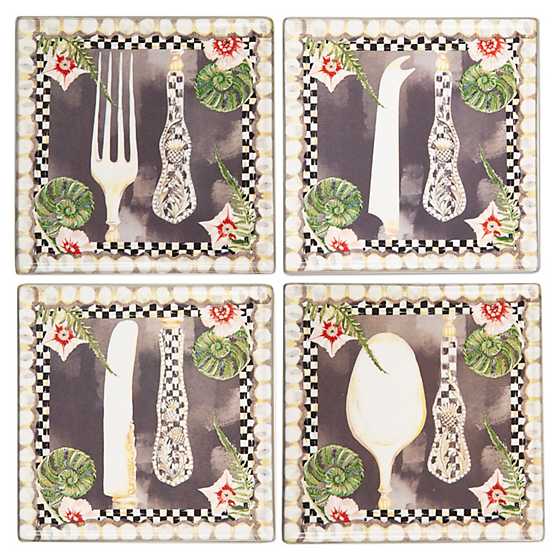 Bon Appetit Coasters – Set of 4