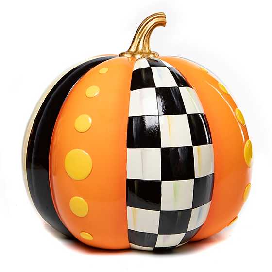 Boo Patchwork Pumpkin