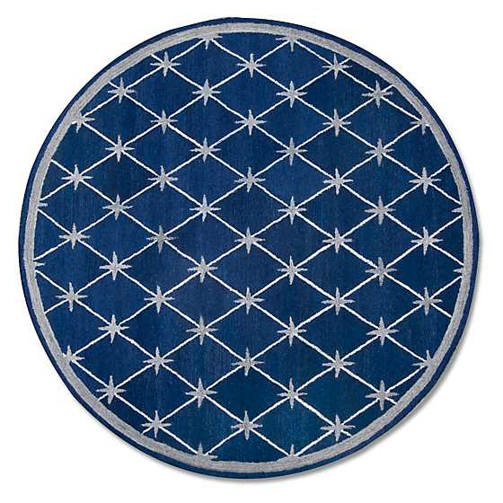 Brighton Pavilion Indoor/Outdoor Rug – 6′ Round – Royal