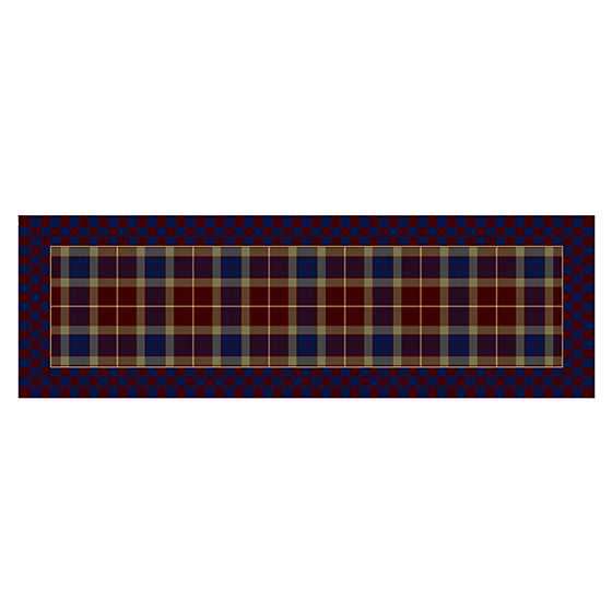 Burgundy Tartan Rug – 2’6″ x 8′ Runner