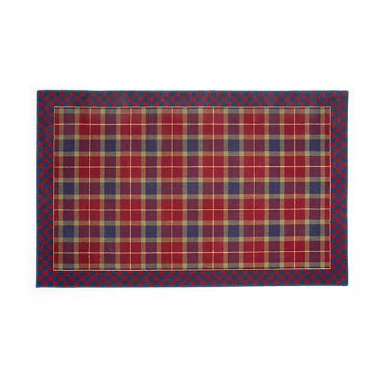 Burgundy Tartan Rug – 5’1″ x 8’2″