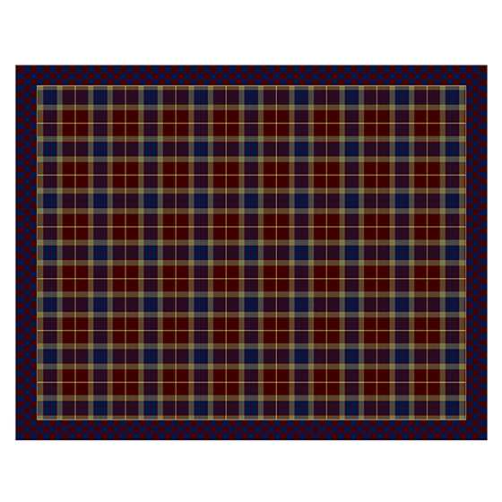 Burgundy Tartan Rug – 7’11» x 10′