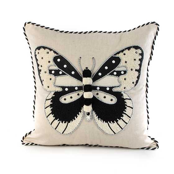 Butterfly Pillow – Black & White