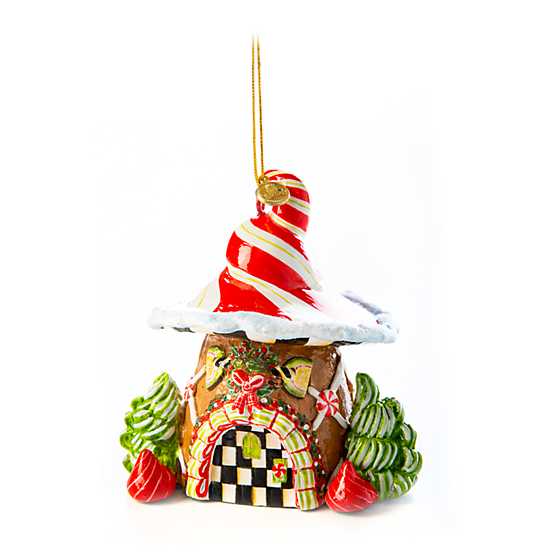 Candy Cottage Gingerbread House Ornament