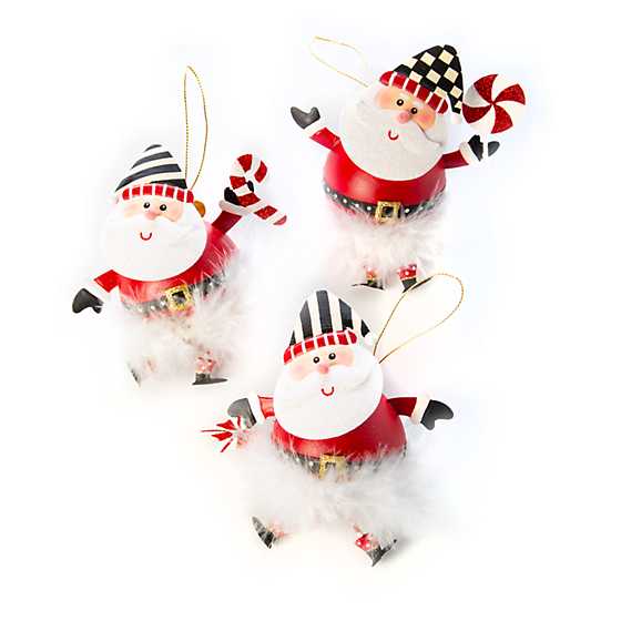 Checkmate Santa Ornaments – Set of 3