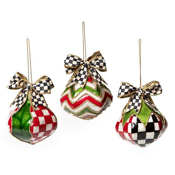 Christmas Magic Onion Capiz Ornaments – Set of 3