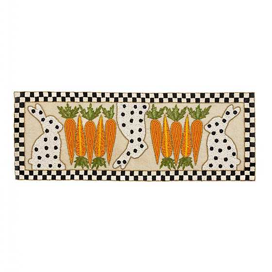 Courtly Carrot Beaded Table Runner