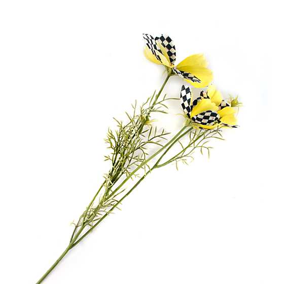 Courtly Check Cosmos Spray – Yellow