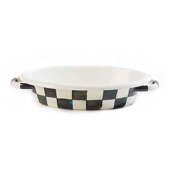 Courtly Check Enamel Oval Gratin Dish – Small