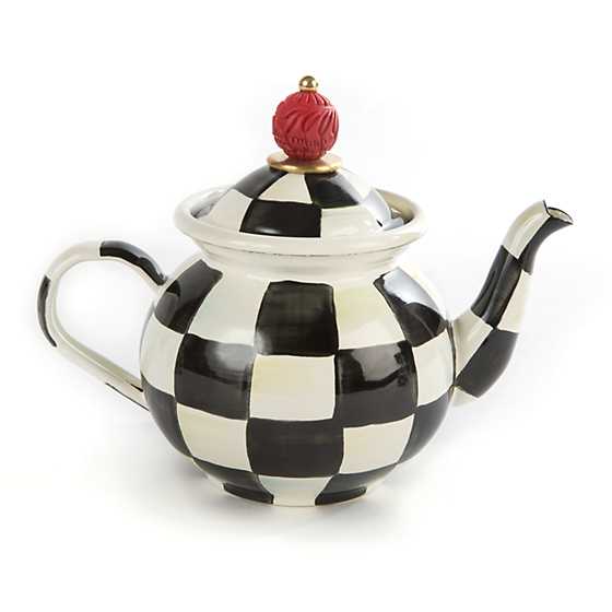 Courtly Check Enamel Tea for Me Pot