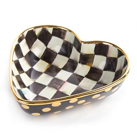 Courtly Check Heart Bowl – Large