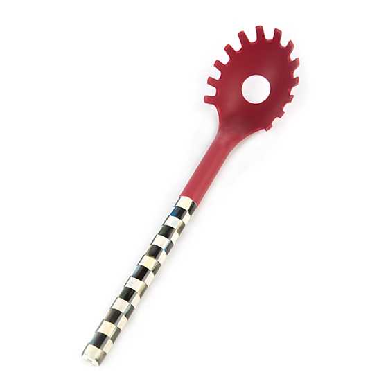 Courtly Check Pasta Spoon – Red