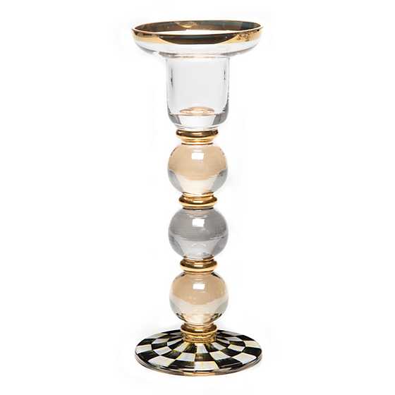 Courtly Check Sphere Candlestick – Large