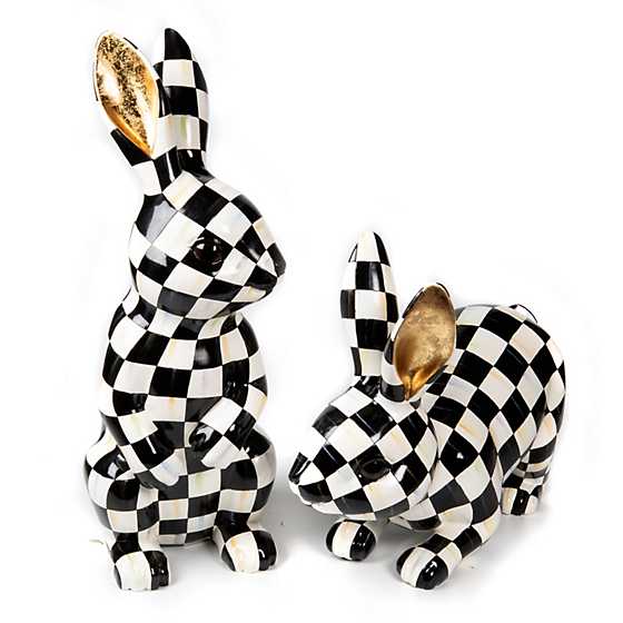 Courtly Check Trophy Bunnies – Set of 2