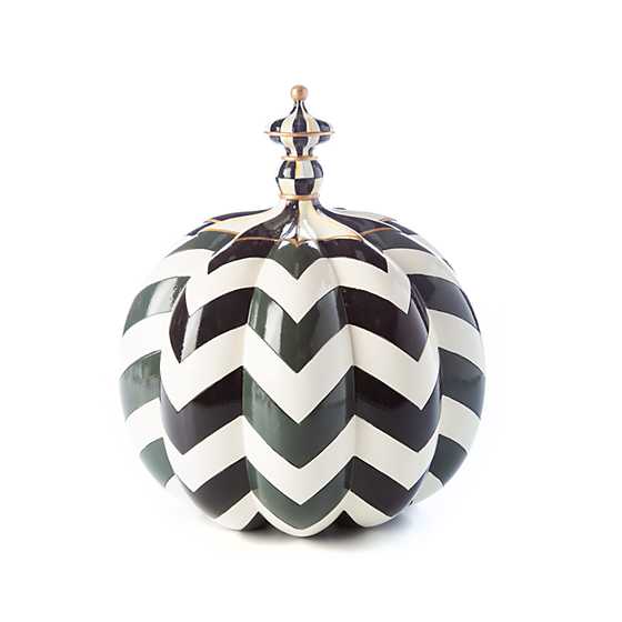 Courtly Chevron Pumpkin – Medium