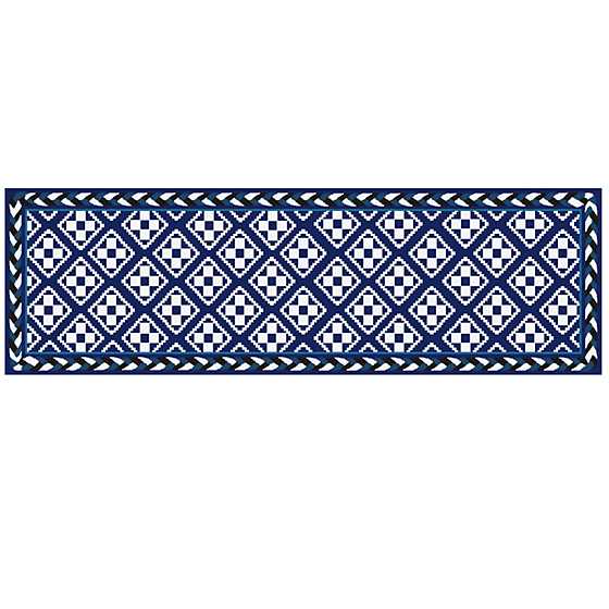 Courtyard Indoor/Outdoor Rug – 2’6 x 8′ Runner – Royal