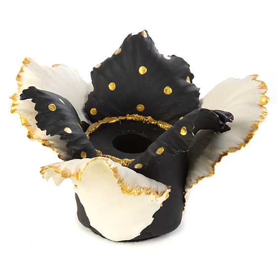 Daffodil Candle Holder – Black & White