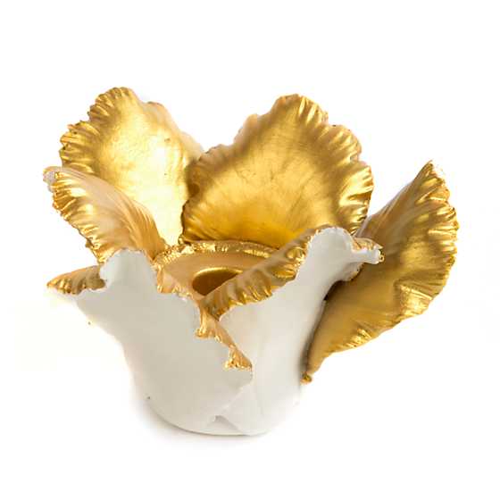 Daffodil Candle Holder – Ivory & Gold