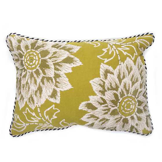 Dahlia Lumbar Pillow – Chartreuse