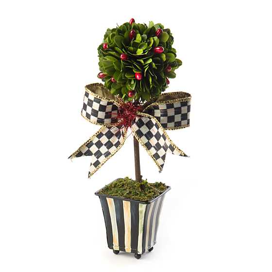 Deck the Halls Boxwood Topiary – Mini