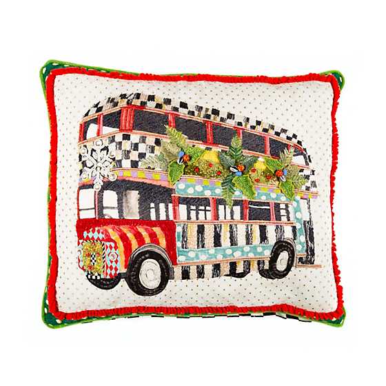 Decked Out Bus Lumbar Pillow