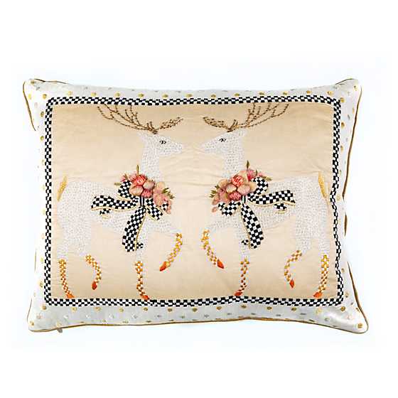 Della Robbia Deer Lumbar Pillow