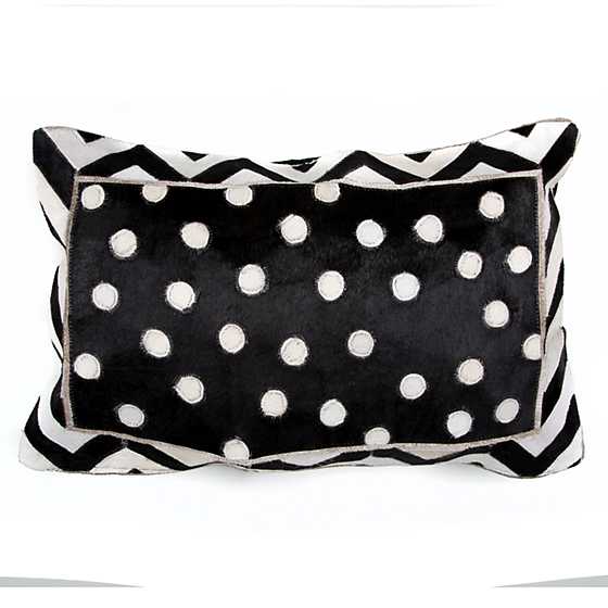 Dotty Hair on Hide Lumbar Pillow