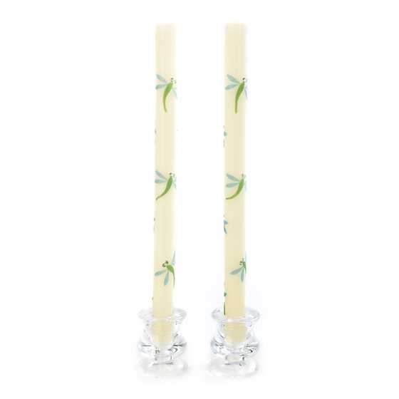 Dragonfly Dinner Candles – Green & Blue – Set of 2