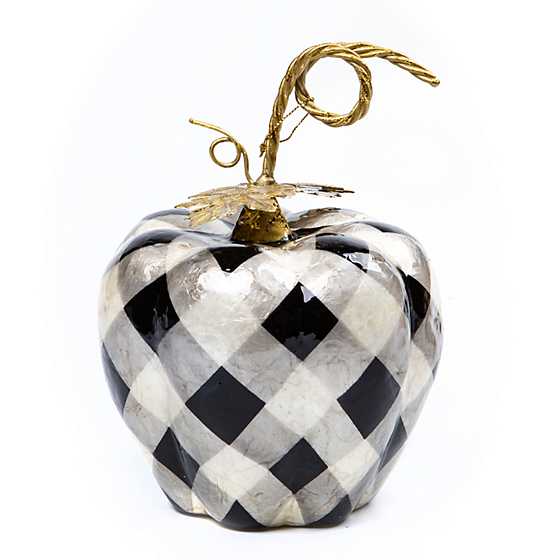 Elegant Plaid Capiz Pumpkin