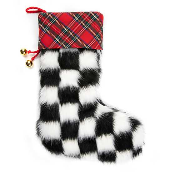 Fab Fur Check Stocking