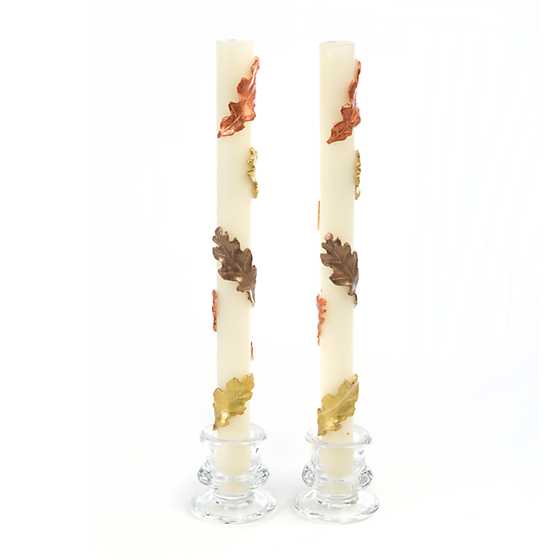 Fall Leaves Dinner Candles – Set of 2