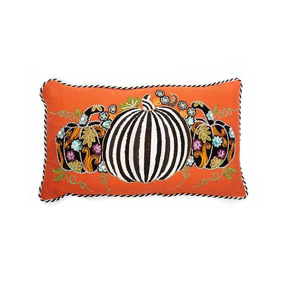 Farmers Market Pumpkin Lumbar Pillow