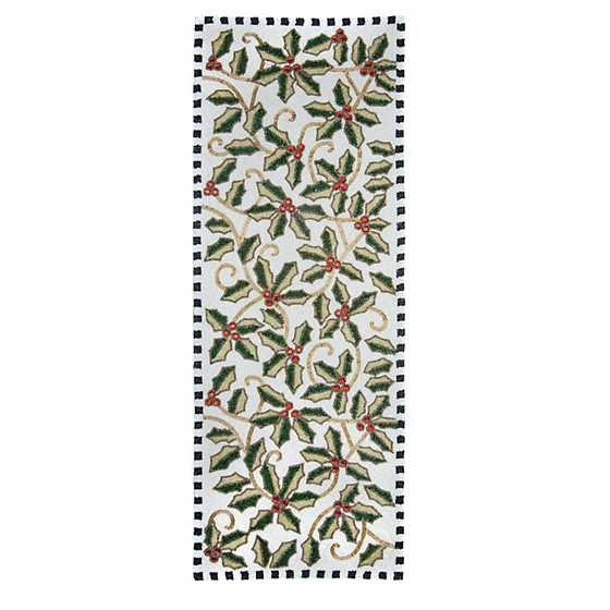 Farmhouse Holly Beaded Runner