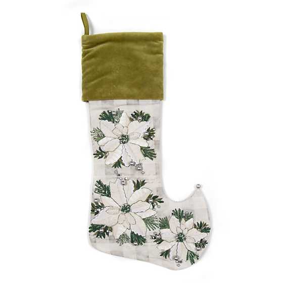 Farmhouse Poinsettia Stocking