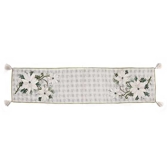 Farmhouse Poinsettia Table Runner