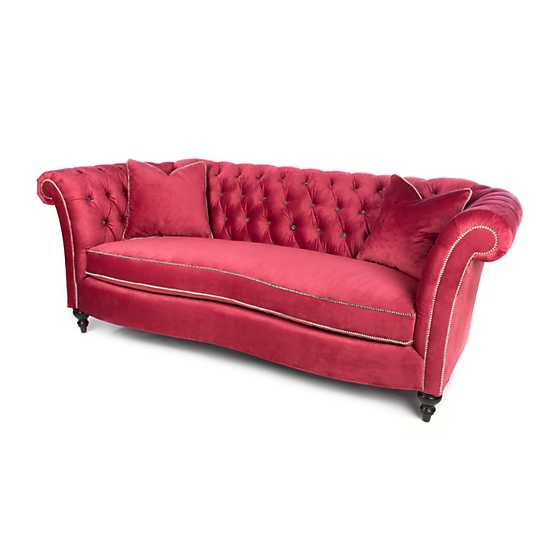 Farmhouse Sofa – Raspberry