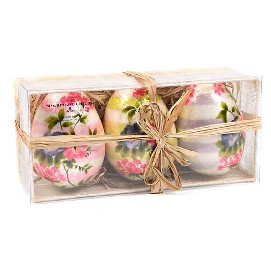 Florabunda Capiz Eggs – Set of 3