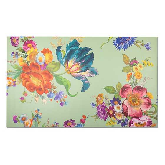 Flower Market Blooms Floor Mat – Green – 3′ x 5′