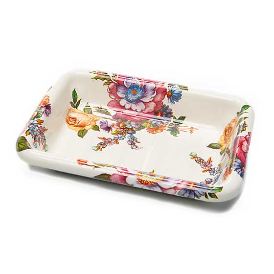 Flower Market Enamel Simply Soap Dish