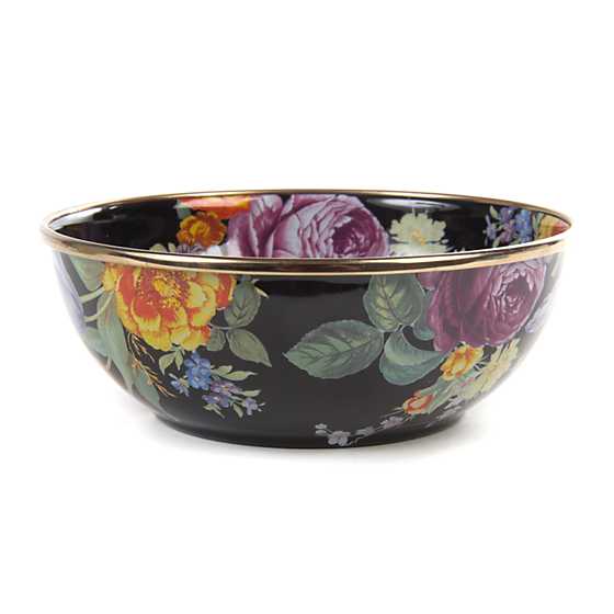 Flower Market Everyday Bowl – Black