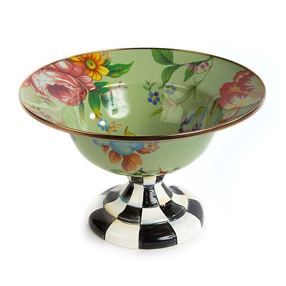 Flower Market Large Compote – Green