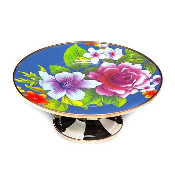 Flower Market Mini Pedestal Platter – Lapis