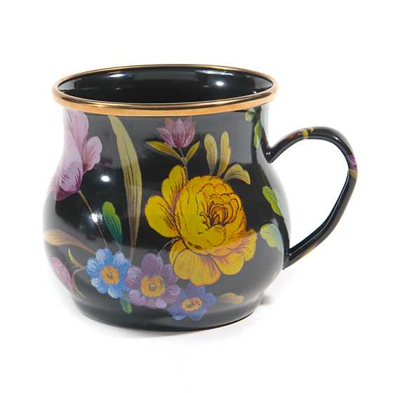 Flower Market Mug – Black